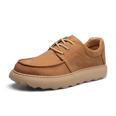 Mäns låg topp läder casual skor
